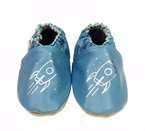 Kapcie Dla Dzieci PAPUSHKI Niebieskie Rakieta