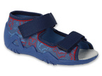 BEFADO granatowe kapcie sandały 350P049